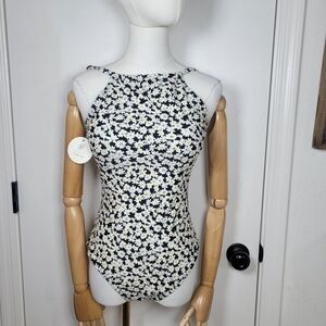 Downeast Cape Elizabeth Sunflower Swimsuit Size Small